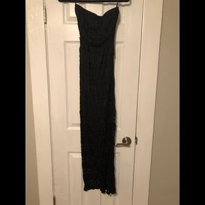 Strapless Black Full Length Dress 💃🏼